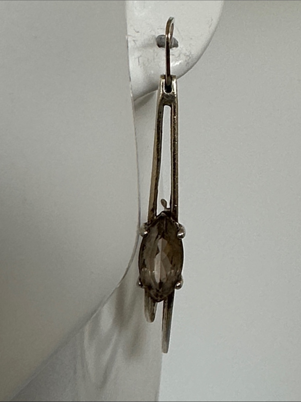 925 sterling  silver Jade Stone Drop Earrings